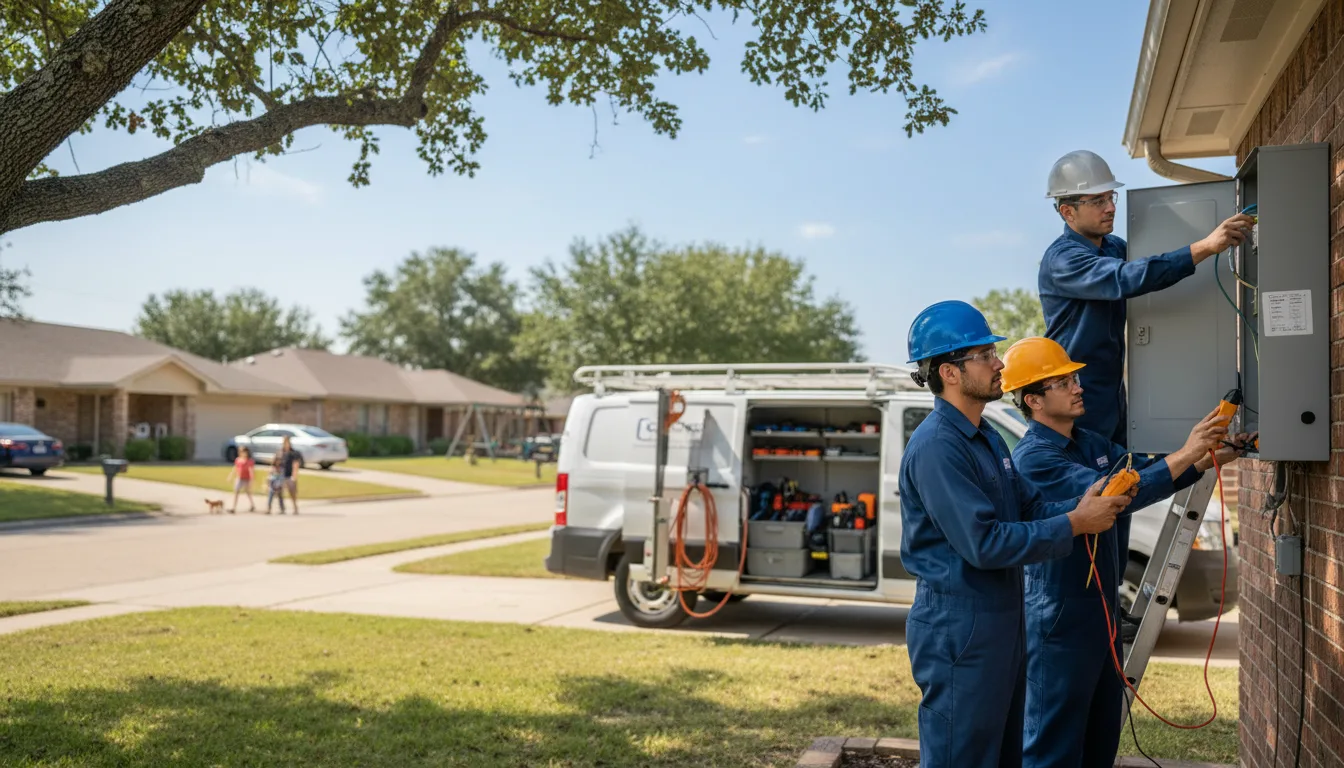 Certified electrician providing emergency electrical services in Latham, KS